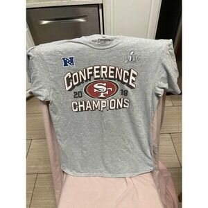 𝅺san Francisco 49Ers Conference 2019 Championship Super Bowl 54 T-Shirt Size M